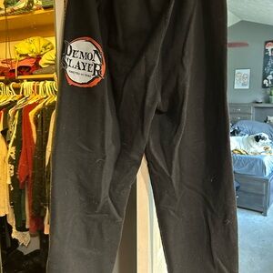 Demon Slayer Black Sweatpants size XL